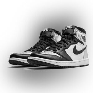 Jordan Women's 1 High Og Toe Metallic, Black Silver White Bl